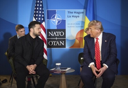 トランプ氏、ウクライナにパトリオット提供検討　ゼレンスキー氏との関係修復をアピール